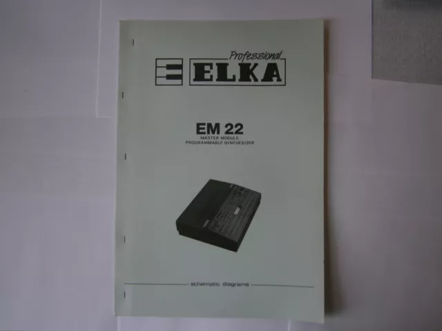 ELKA  EM22 Service Manual, Schematic Diagrams, Schaltbild original NEU