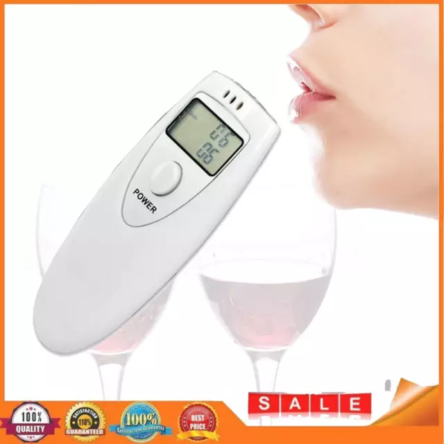 Portable Mini LCD Digital Breath Alcohol Tester Breathalyzer Alarm Detector