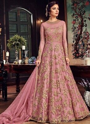 Indian Wedding Party Wear Dress Bollywood Designer Salwar Anarkali New Long Gown