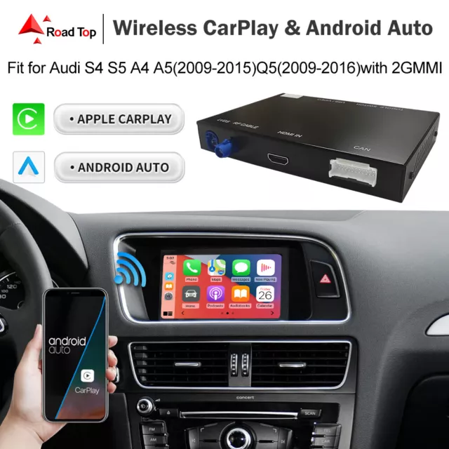 Wireless CarPlay Android Auto Smart Modul für Audi A4 A5 Q5 mit MMI2G 2009-2016