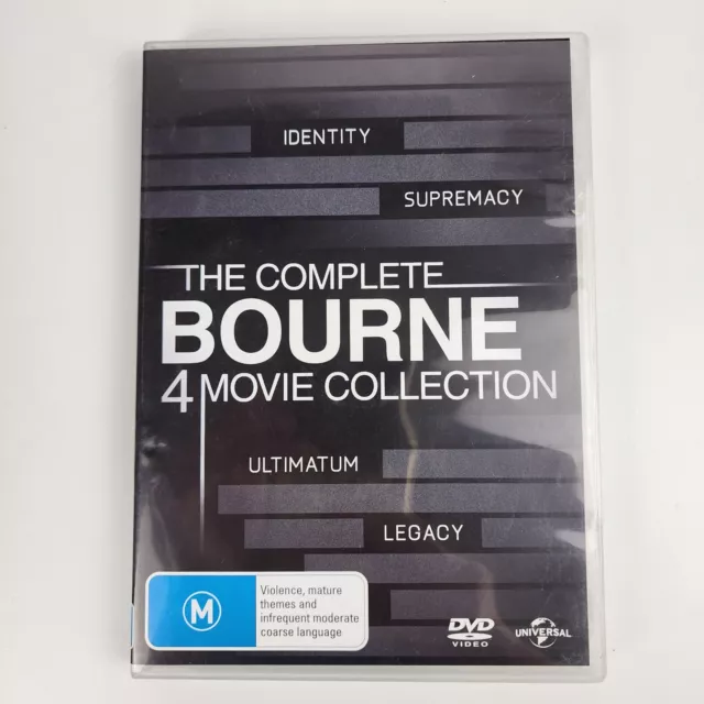 The Complete Bourne 4 Movie Collection  Matt Damon Action DVD Region 4