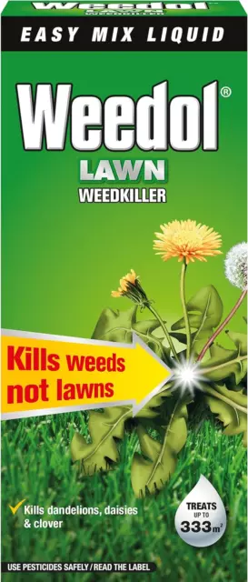 Weedol Concentrated Lawn Weedkiller, Easy Mix Liquid, 500 Ml