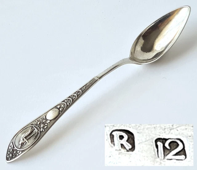 Gorgeous Empire Spoon, 12 Lot Silver, Nordhausen, Um 1823 A25