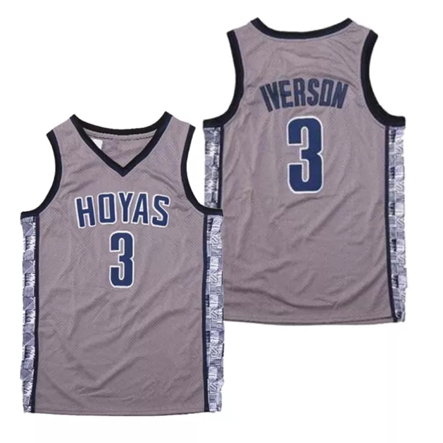 Camiseta baloncesto retro Iverson Allen #3 Georgetown Hoyas Stitched Talla S-2XL