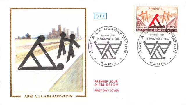 Enveloppe FDC FRANCE AIDE A LA READAPTATION 1978 PARIS n3