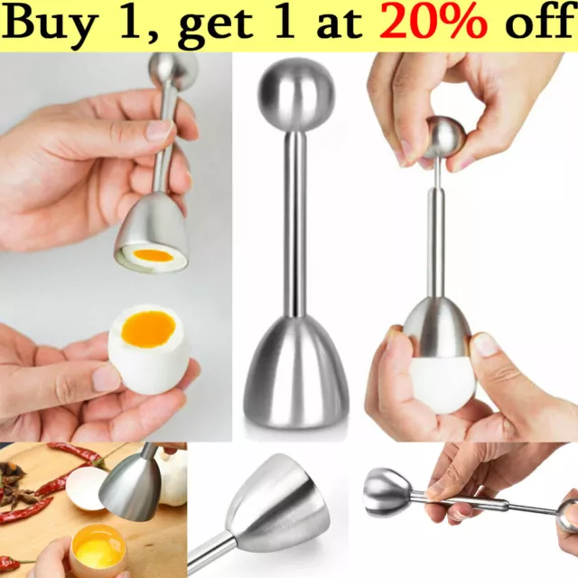 Egg Topper Eggshell Cutter Egg Cracker Shell Opener Stainless Steel Boiled Eggs