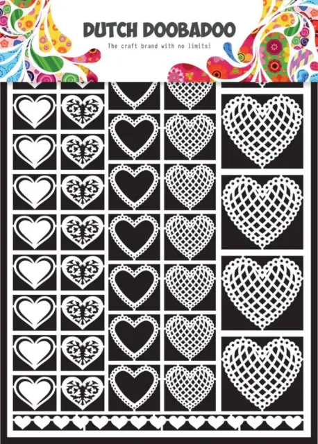 DUTCH DOOBADOO A5 Paper Art HEARTS 472.948.001 6 Designs