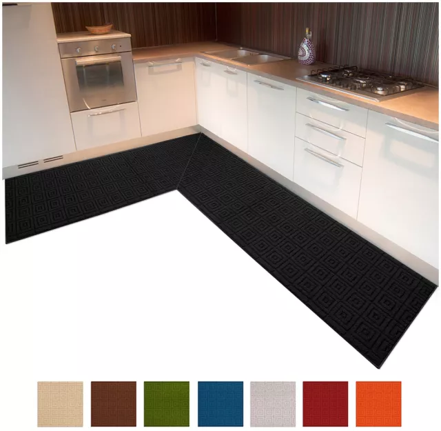 Cocina Alfombra Angular O Corredor a Medida Personalizada Tejido 3D Suave