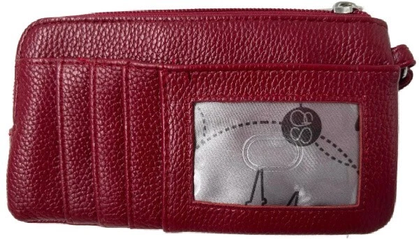 Samantha Brown To-Go Wristlet Card Holder Wallet Organizer - Burgundy