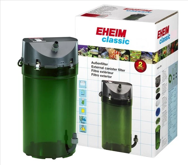 Eheim Classic 250 350 700 External Fish Tank Filter & Sponges Carbon Wool Blue