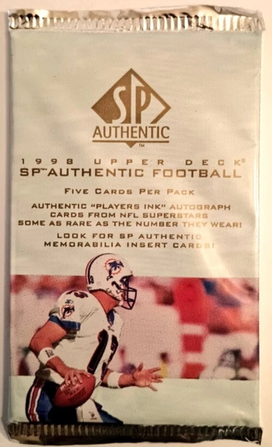 1998 Upper Deck SP Authentic Football Sealed Pack 1998 Upper Deck SP Authentic Football Sealed Pack