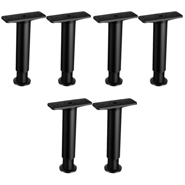 6 piezas patas ajustables para cama patas de soporte patas pie retráctil resistente