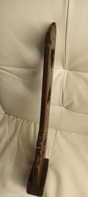 ANCIENNE ÉQUERRE DE menuisier du 19eme . Origine Queyras . Hautes alpes ...