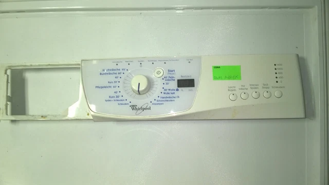 Panneau De Commande Whirlpool 758469-00 Pour Lave-linge AWE9855GG (Occasion)