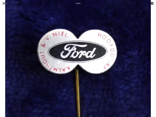 Vintage Ford Lapel Pin Badge Logo FoMoCo Truck Mustang Script Blue Oval