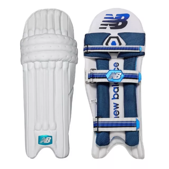 New Balance Burn Adults Mens White Cricket Batting Pads Right Hand New With Tags