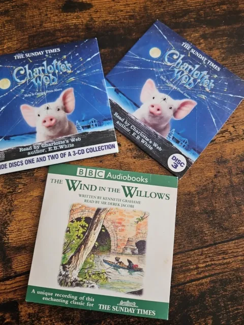 CHARLOTTES WEB (3-CD Set) - Read by the PROMO AUDIO CD The Wind In Willows Audio