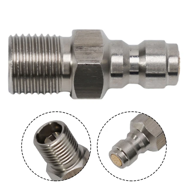 Adaptateur Laiton M22 Femelle / 1/4" Mâle - Raccord Haute Pression Pour Tuyau D'arrosage, Nettoyeur, Pompe De Jardin