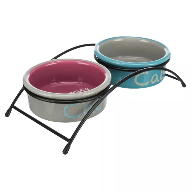 Trixie Keramik-Napf-Set Eat on Feet für Katzen, UVP 15,99 EUR, NEU