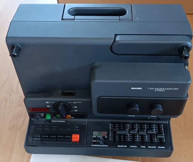 Microordenador de Bauer T 610 con manual de instrucciones, cubierta y micrófono