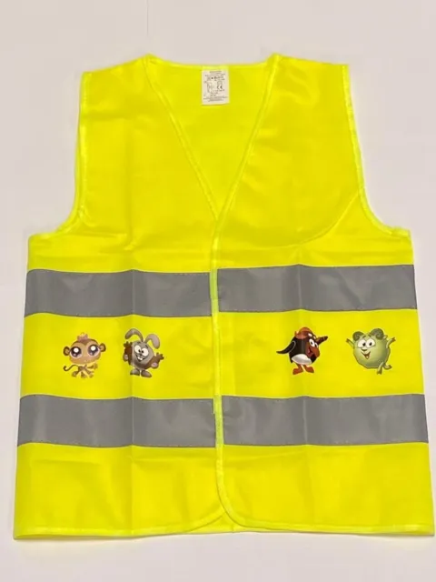 Childrens Safety Reflective Vest High Visibility Hi Vis Outdoor with Application