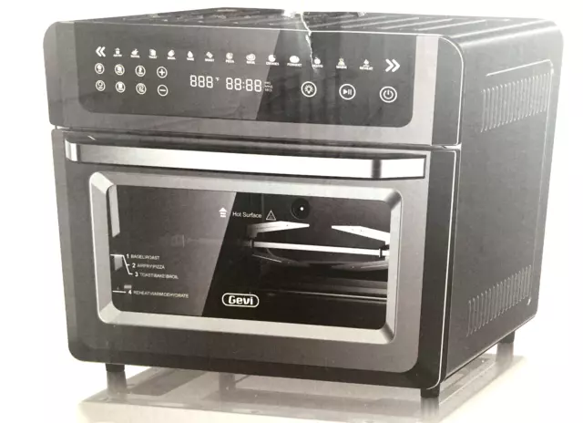 Gevi Air Fryer Toaster Oven Combo, Large Digital LED Screen