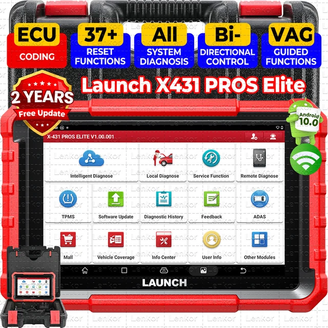 Scanner Diagnostica Auto LAUNCH X431 PRO3S+ - Bluetooth, OBD2, Italiano, 55+ Funzioni - Foto 9