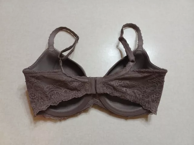 Wacoal Bra 32DD Seduction Spacer Lined Contour Brown Underwire 853255 3