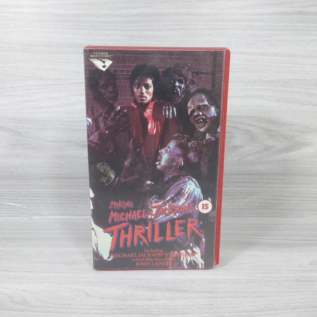 MICHAEL JACKSON THE Making Of Thriller VHS Video Cassette 4 95 Michael jackson the making of thriller vhs video cassette 4 95
