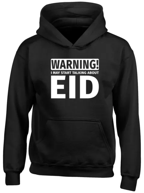 Warning May Start Talking about Eid Childrens Kids Hooded Top Hoodie Boys Girls