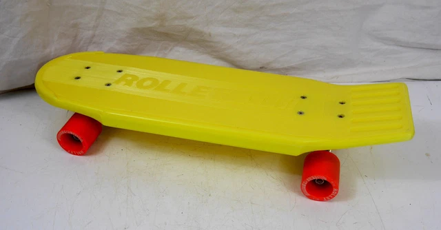 Skateboard Vintage En Plastique Lotus - 59 Cm De Long, Occasion, état Fonctionnel
