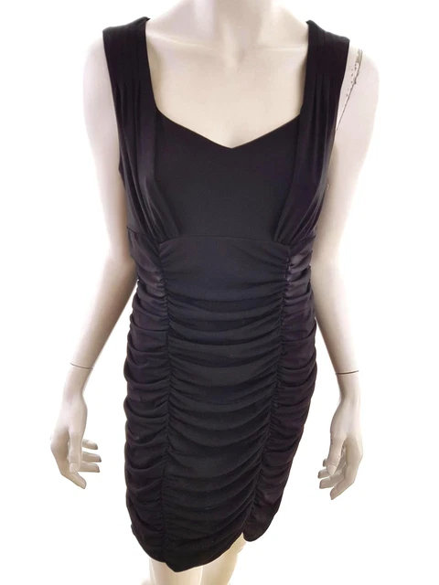 Robe à encolure sans manches en maillot noir Arden B taille