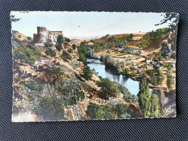 CPSM 63 Viaduc des Fades - Vallée de la Sioule - Le Château Féodal
