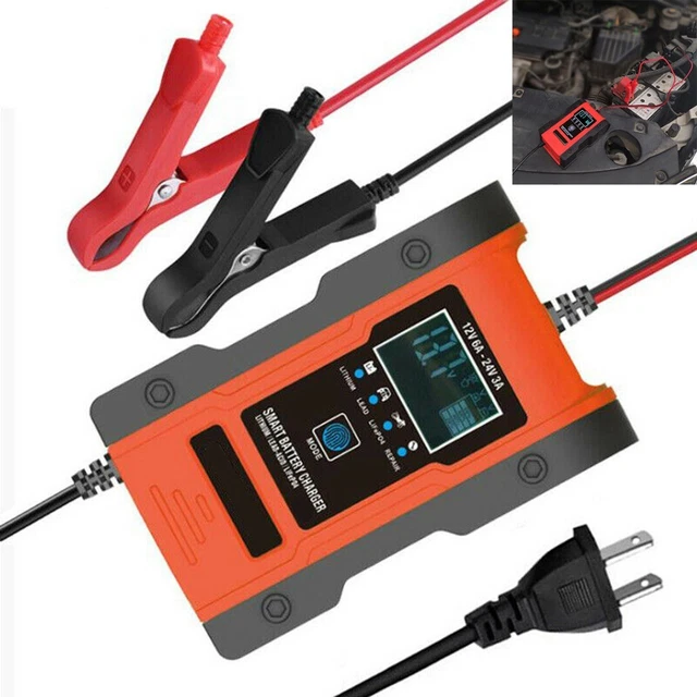 chargeur batterie voiture 12/24V au plomb-acide AGM GEL batterie au lithium