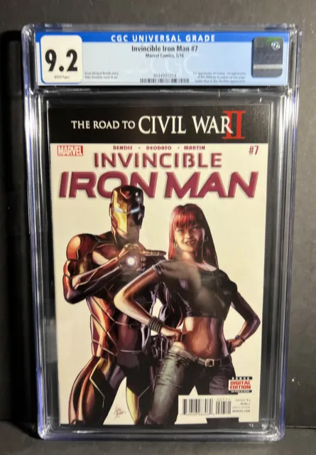 Invincible Iron Man #7 CGC 9.2 1st Appearance of Riri Williams & Tomoe