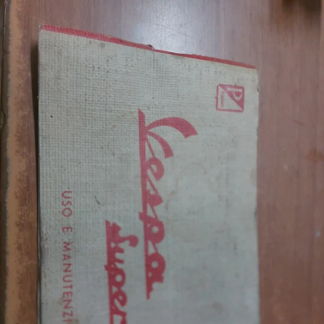 Libretto Uso E Manutenzione Vespa Super Originale