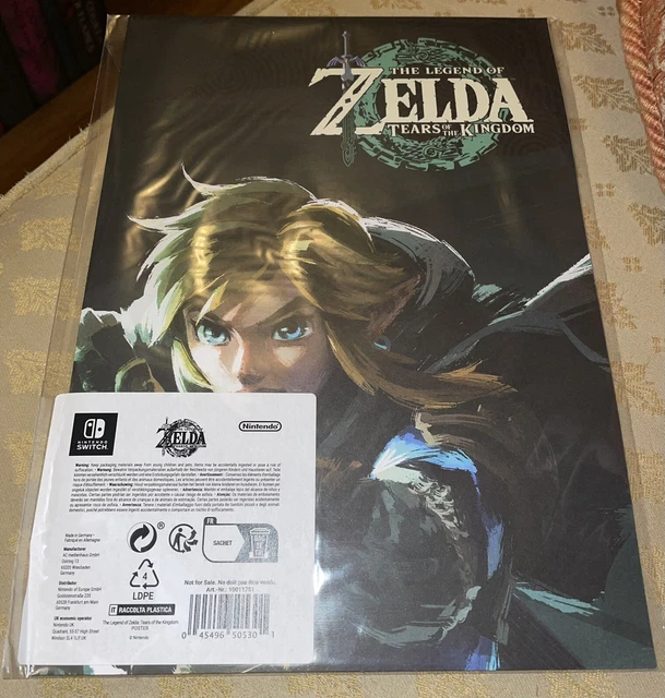 LEGEND OF ZELDA Tears of the Kingdom Switch Pre Order Bonus Poster