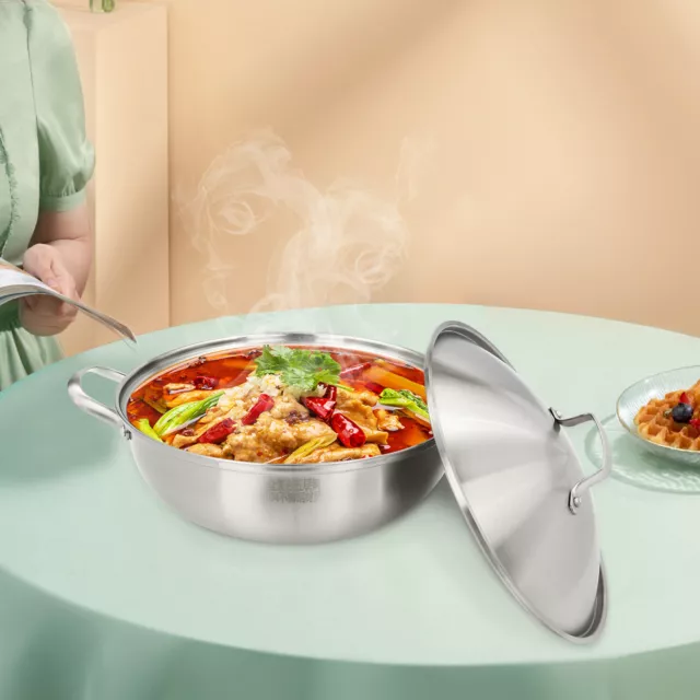 32cm Frying Pan Wok With Lid Induction/Gas Stoves Use Stir-Frying Pan Kitchen