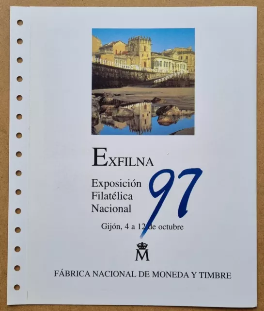 España. Documento De La Fnmt Nº 46 - Exfilna'97 Gijón. Matasellado