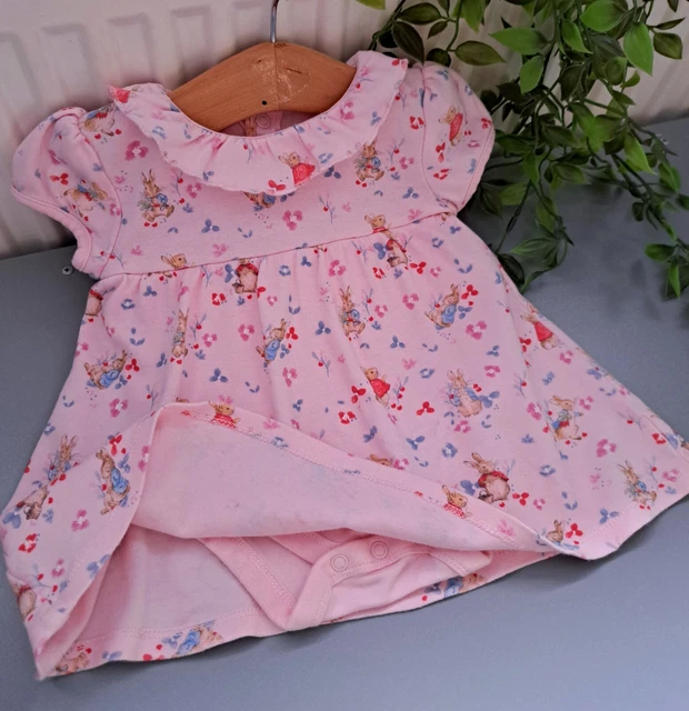 BABY GIRL 69 Months Nutmeg Peter Rabbit Supersoft Dress IMMACULATE 1.
