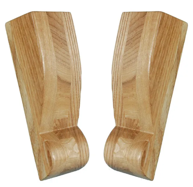 Soportes de estante de abrigo de madera dura estilo agitador en ceniza hechos a mano par a juego AS570