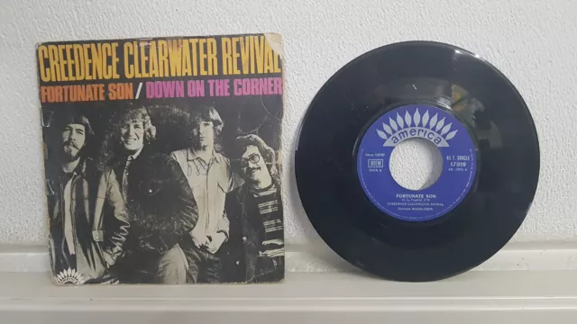 Creedence Clearwater Revival CCR - Fortunate Son / Down on the Corner 1969 7" LP