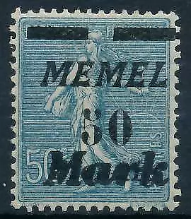 MEMEL 1923 Nr 123a ungebraucht gepr. X472E3E