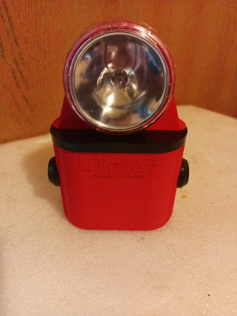 Vintage Used And Untested Red Koehler Rechargeable Light