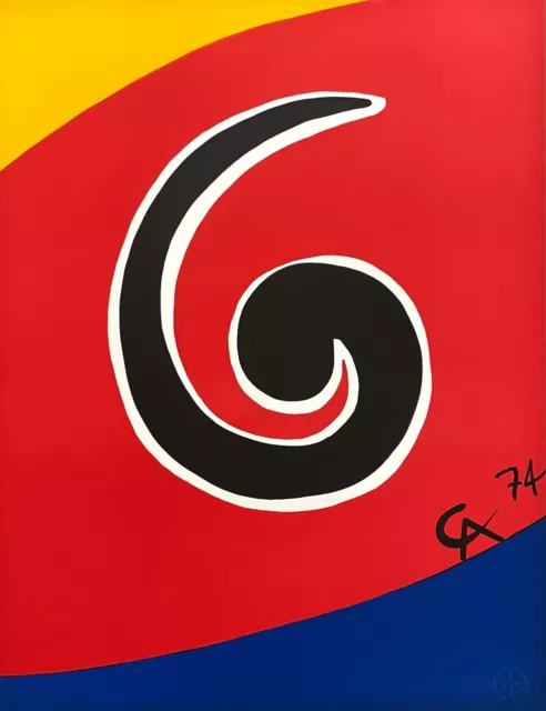 Braniff Airlines Sky Swirl, 1974 Limited Edition Lithograph, Alexander Calder
