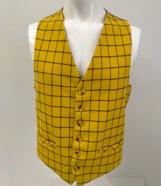Cappotto vita medio James Meade pura lana giallo Rupert l'orso a scacchi 40"