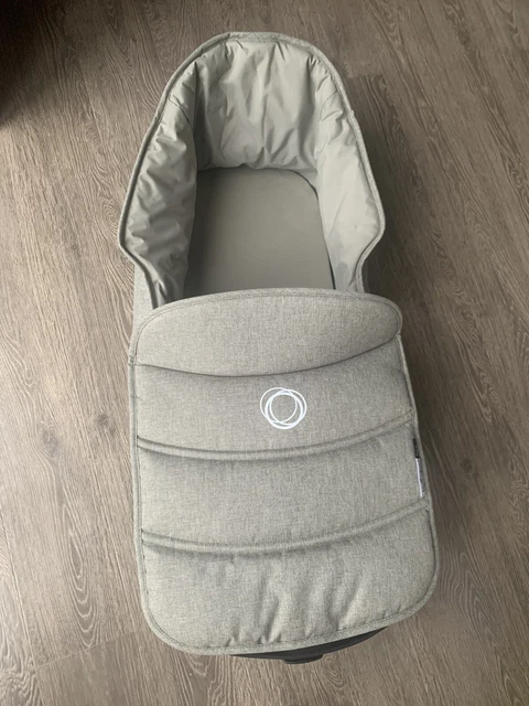 Bugaboo fox carrycot tablero de herrajes, colchón, rigidez, tela verde mezcla
