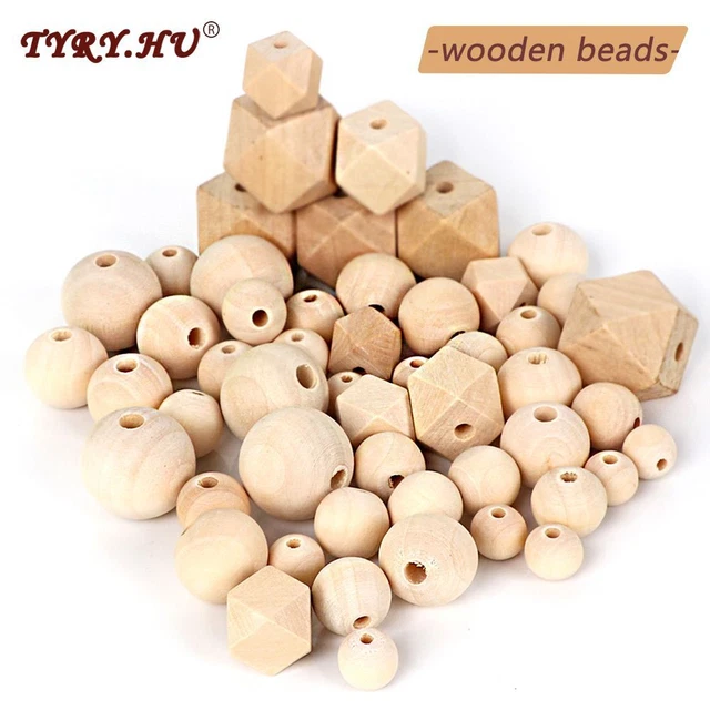 Baby Wooden Teether - Wood Tiny Rod Babies Teether Pacifier Chain Accessories