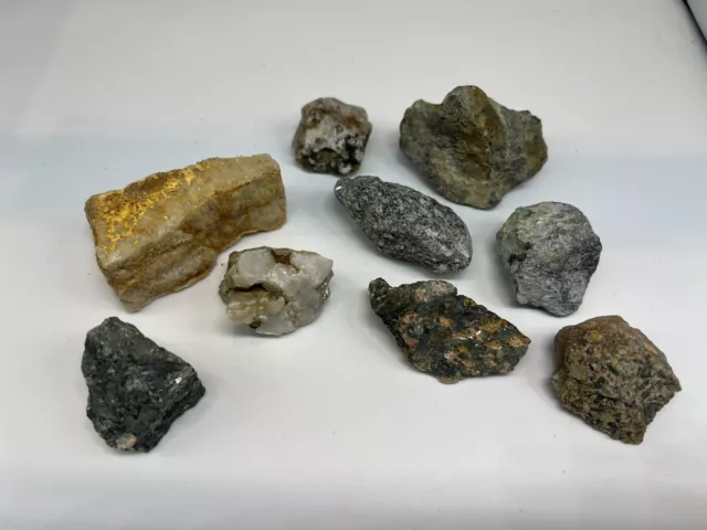 Restposten Vintage Kristall/Gestein/Mineral/Quarz/Pyrit/Wolframit/