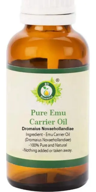 R V Essential Pure Emu Carrier Oil 50ml- Dromaius Novaehollandiae